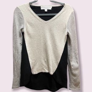 Max Studio 100% Cashmere Sweater Color Block Size M Good Used Condition